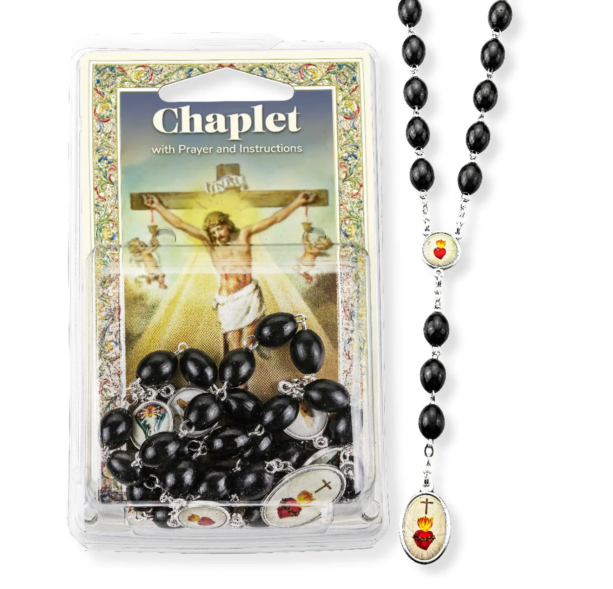 Black Glass Chaplet of the Five Wounds - Image 5