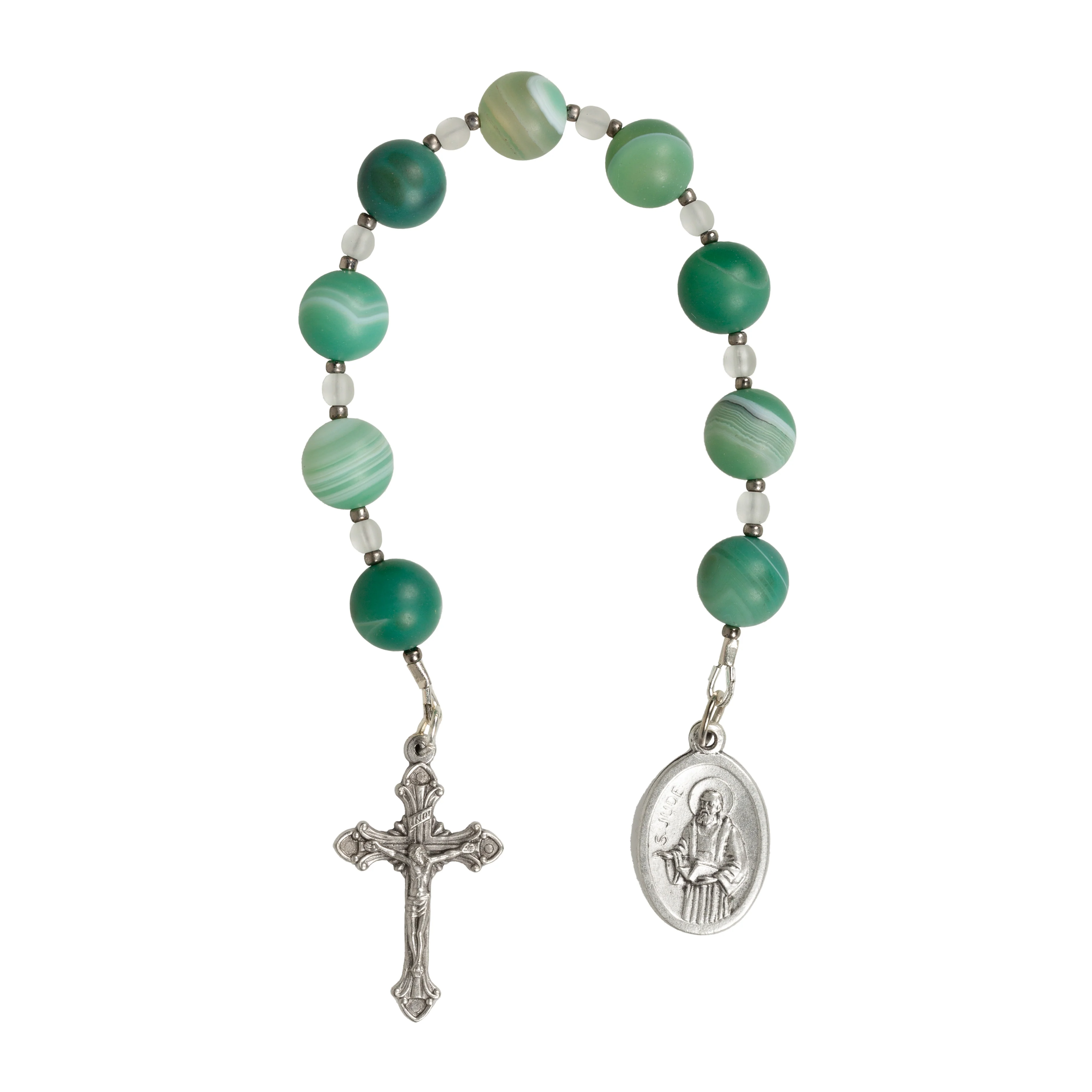 Green Agate Chaplet of St. Jude - Image 3