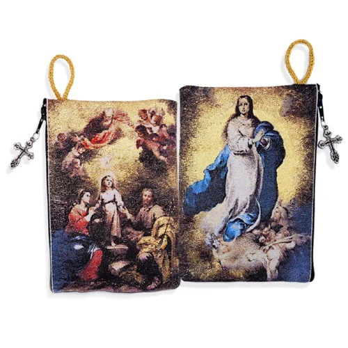 Immaculate Conception and Holy Family Rosary Pouch - Image 3