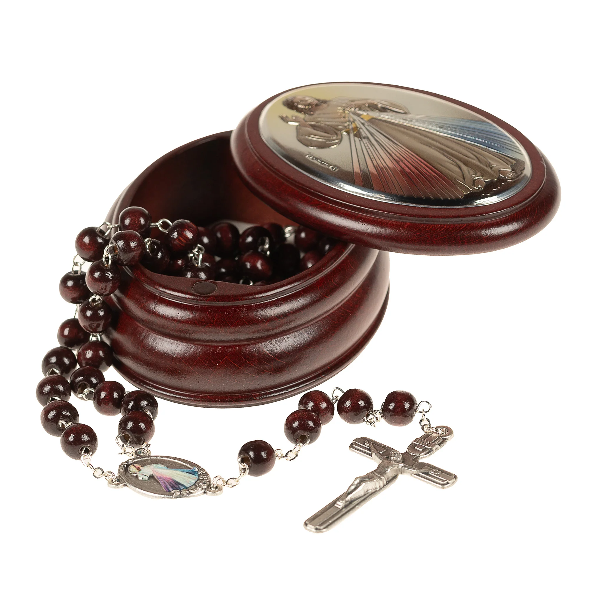 Italian Divine Mercy Rosary Box & Rosary Set - Image 4