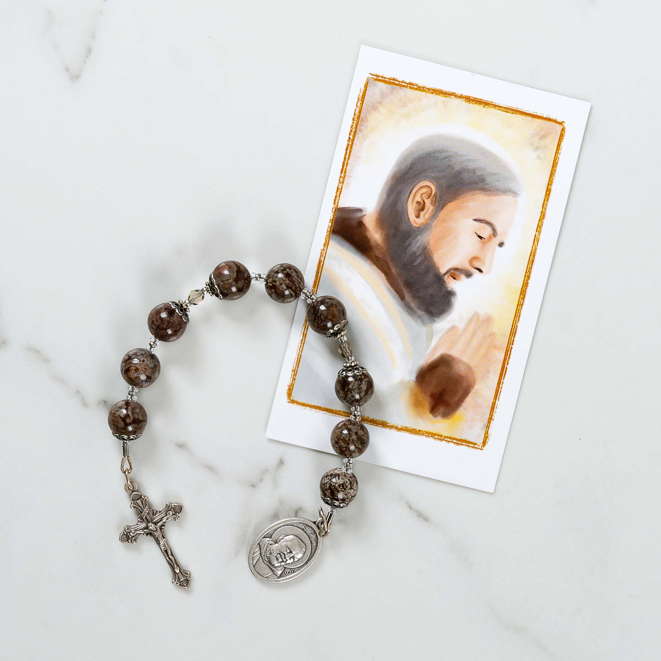 Jasper Chaplet of St. Padre Pio - Image 3
