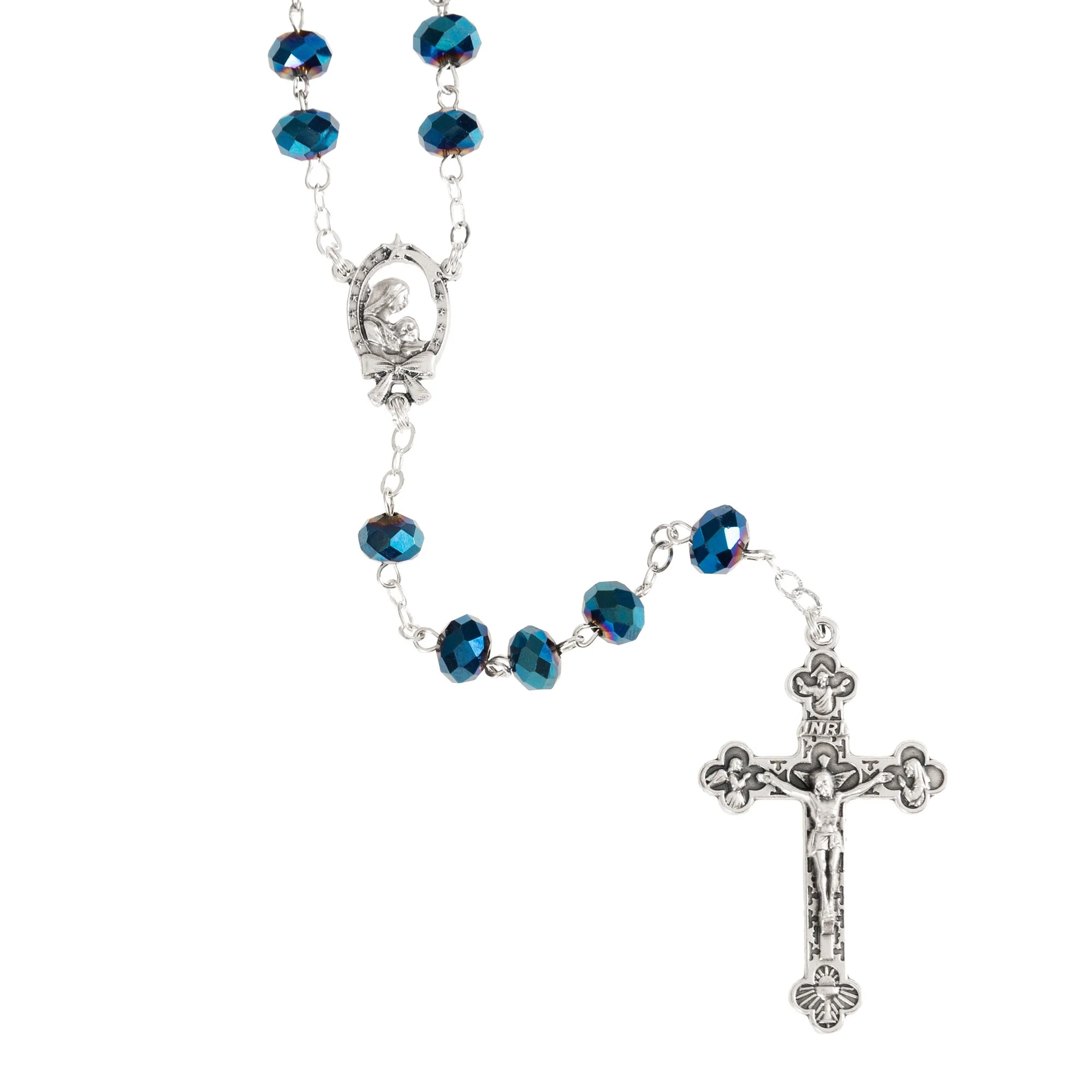Midnight Blue Crystal Rosary - Image 3