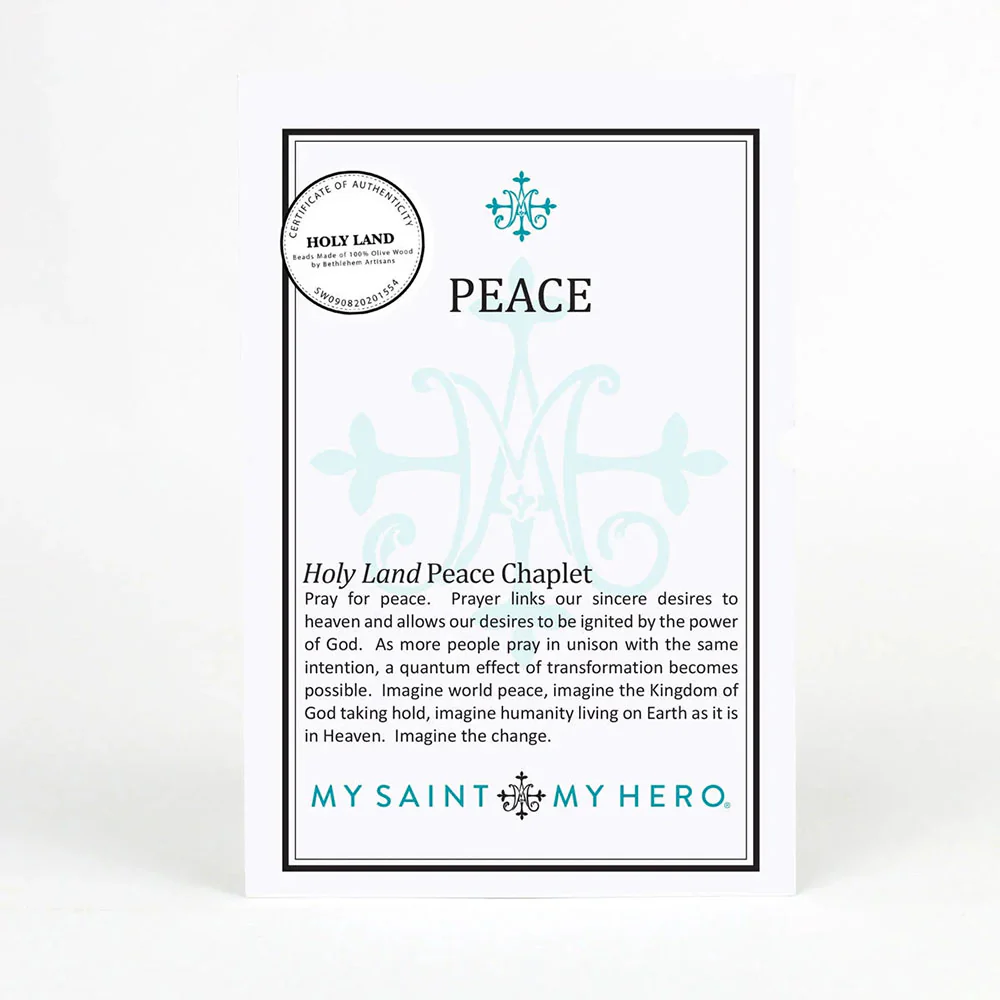 Olive Wood Peace Chaplet - Image 4