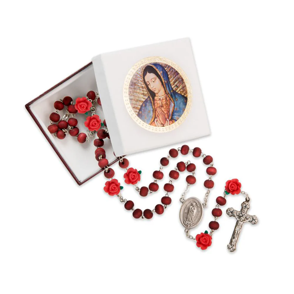 Rosebud Guadalupe Scented Rosary - Image 3