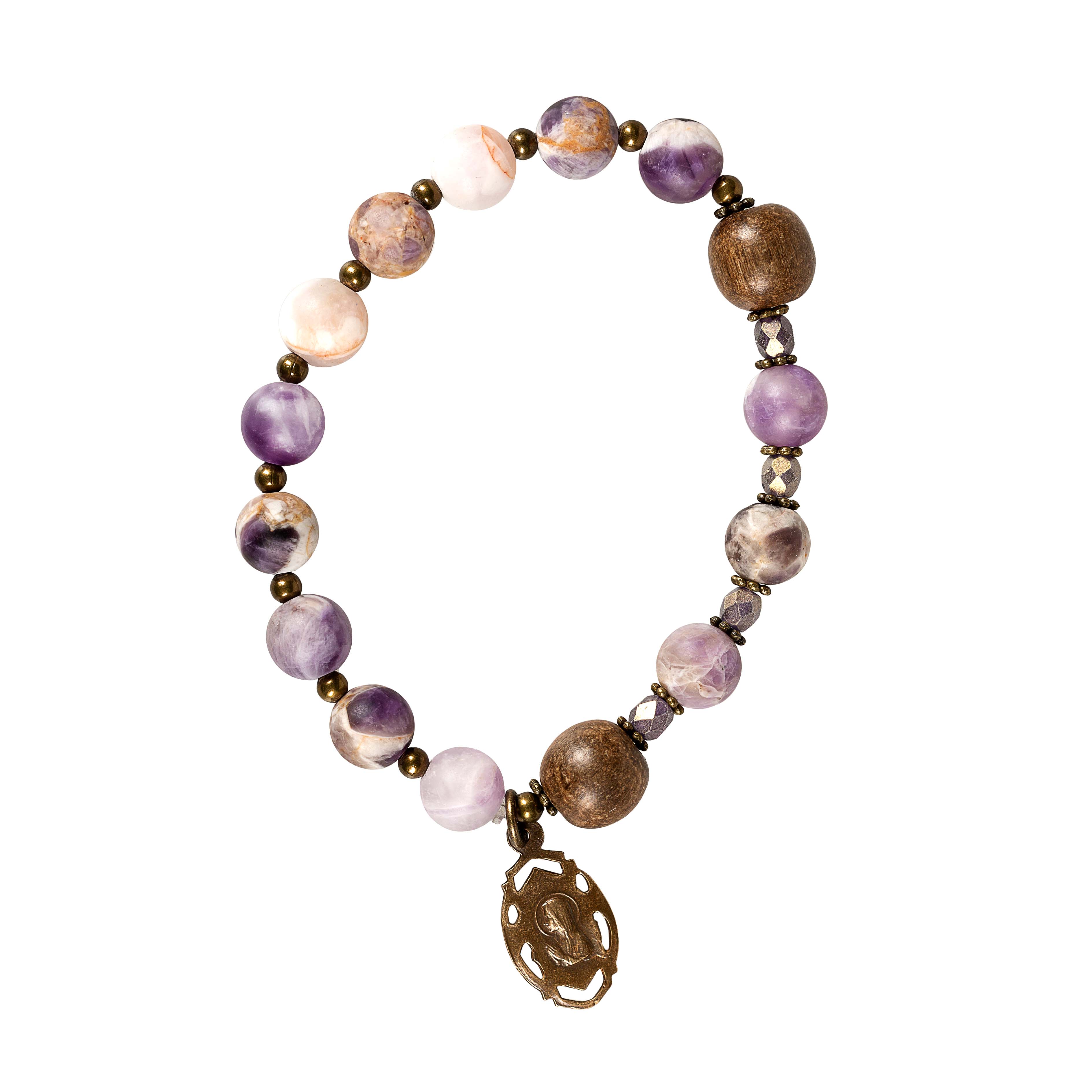 St Joseph Rosary Bracelet With Medal - Image 3