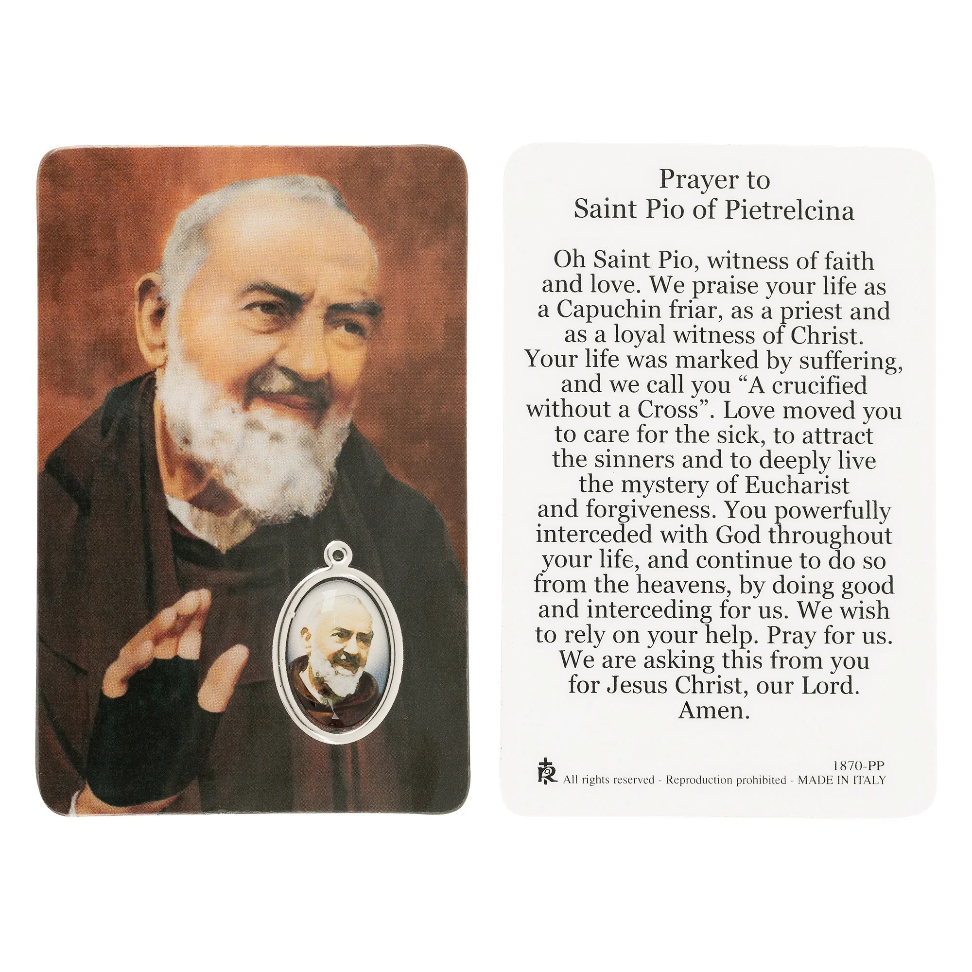 St. Padre Pio Rosary and Medal - Image 3